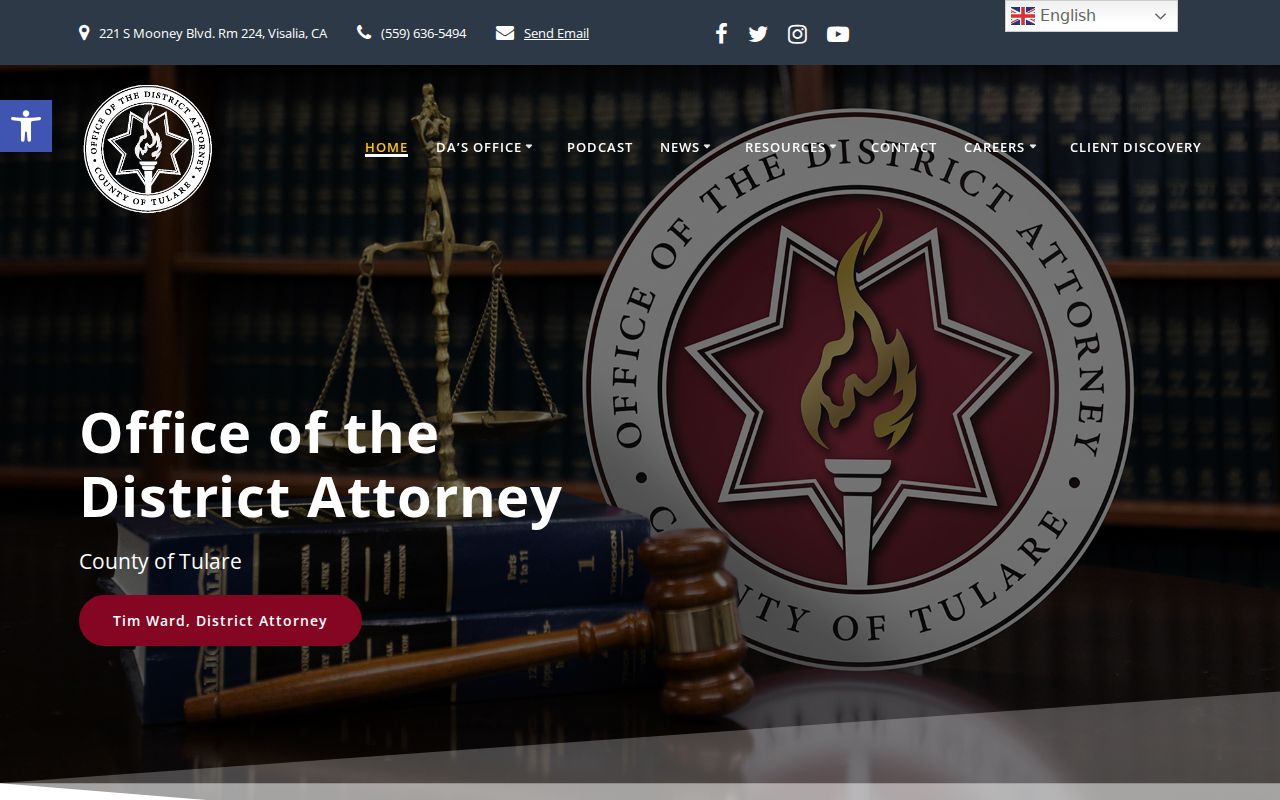Tulare County criminal history District Attorney records